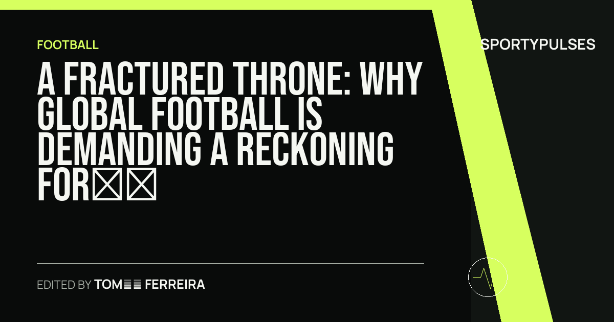 Image accompanying coverage of A Fractured Throne: Why Global Football is Demanding a Reckoning for Gianni Infantino