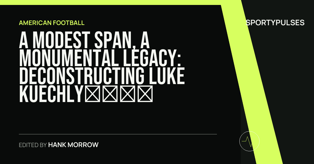 Image accompanying coverage of A Modest Span, a Monumental Legacy: Deconstructing Luke Kuechly’s Hall of Fame Enshrinement