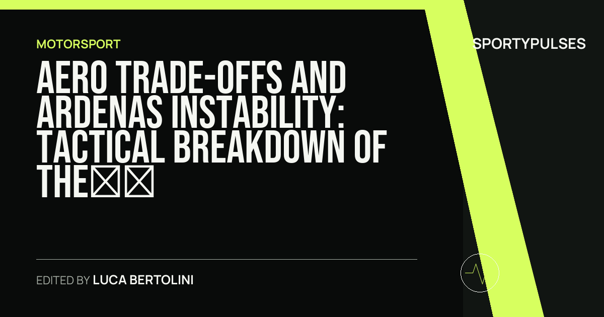 SportyPulses story card for Aero Trade-Offs and Ardenas Instability: Tactical Breakdown of the Belgian Grand Prix at Spa