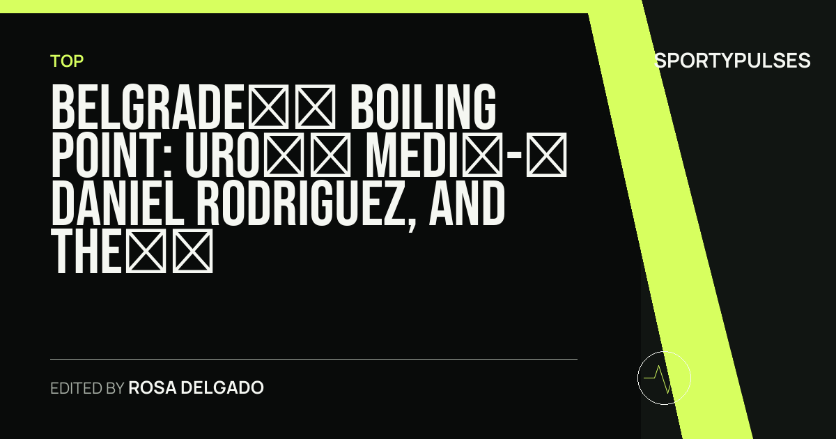 Image accompanying coverage of Belgrade’s Boiling Point: Uroš Medić, Daniel Rodriguez, and the Welterweight Stakes at UFC Fight Night