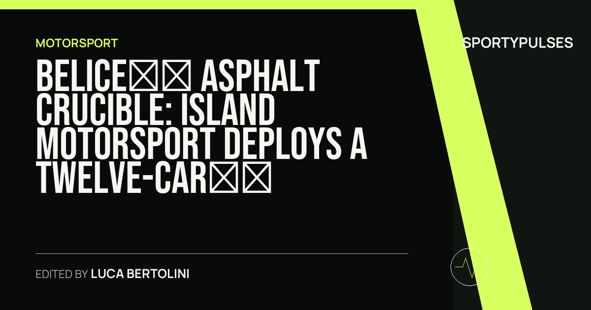 Image accompanying coverage of Belice’s Asphalt Crucible: Island Motorsport Deploys a Twelve-Car Armada for Rally Breakthrough