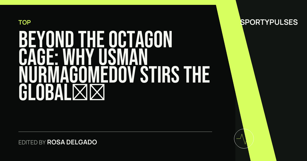 Image accompanying coverage of Beyond the Octagon Cage: Why Usman Nurmagomedov Stirs the Global Lightweight Debate