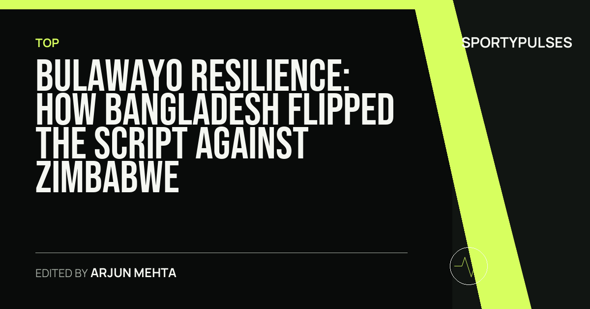 Image accompanying coverage of Bulawayo Resilience: How Bangladesh Flipped the Script Against Zimbabwe