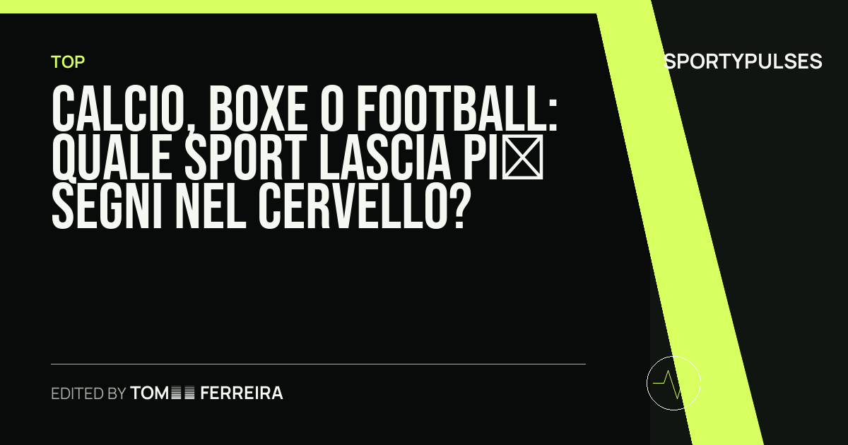 SportyPulses story card for Calcio, boxe o football: quale sport lascia più segni nel cervello?