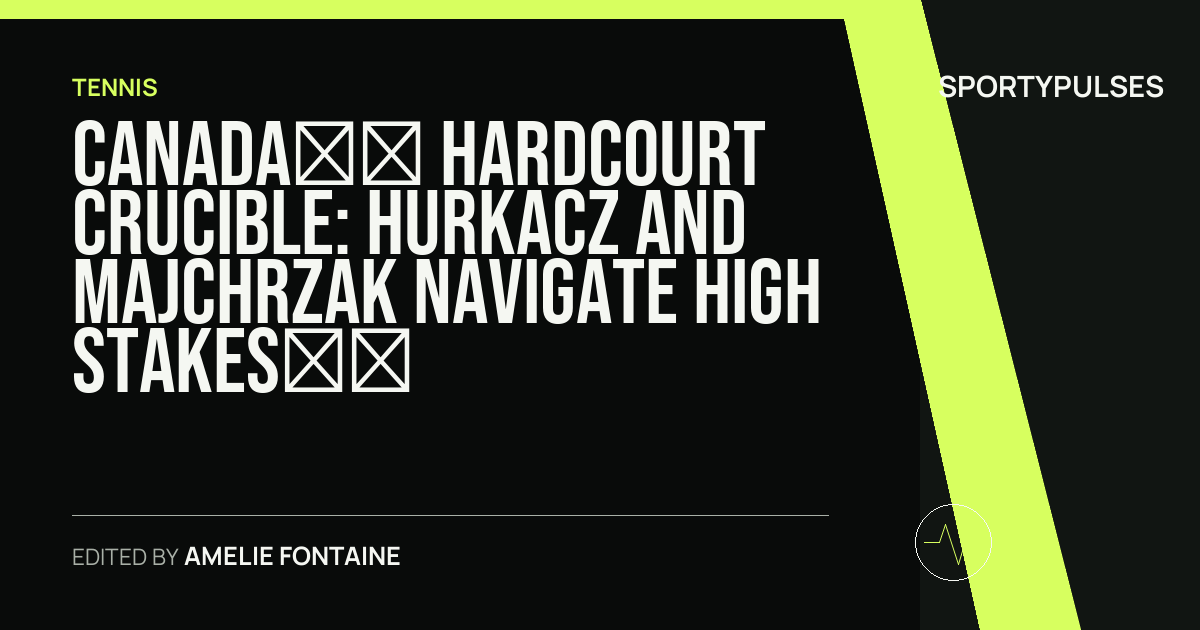 Image accompanying coverage of Canada’s Hardcourt Crucible: Hurkacz and Majchrzak Navigate High Stakes at the 2026 National Bank Open