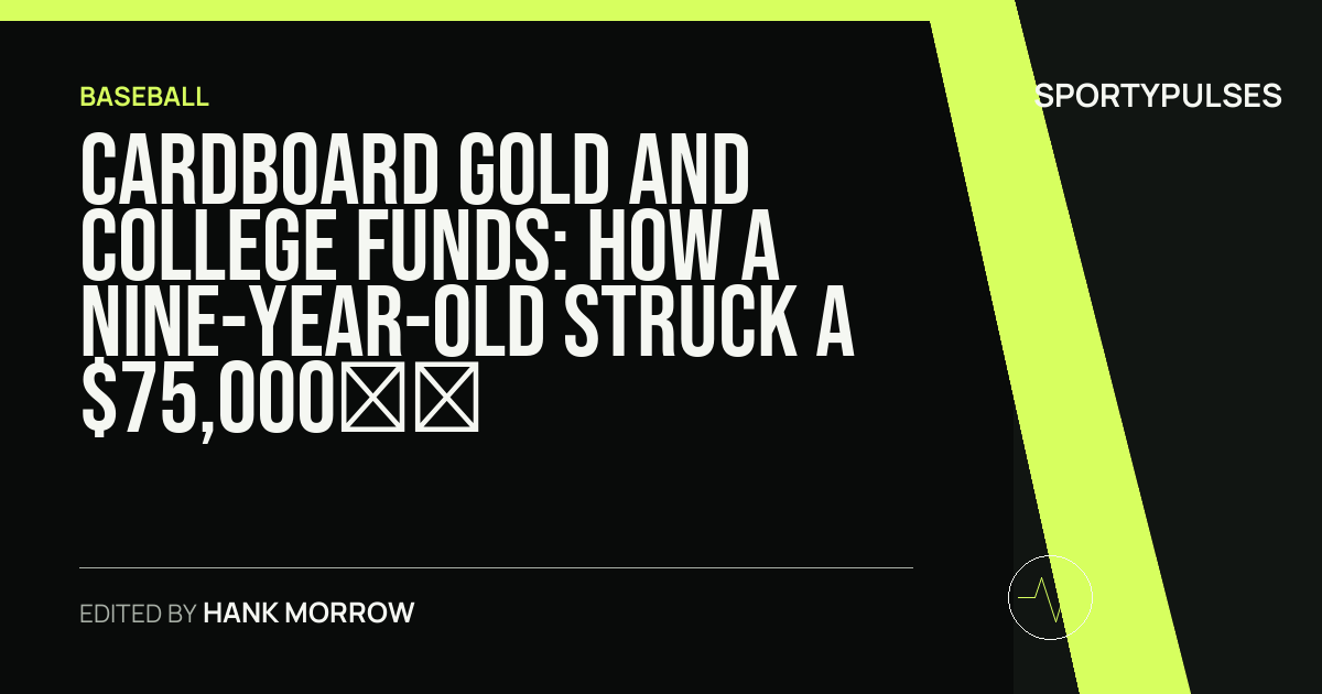 Image accompanying coverage of Cardboard Gold and College Funds: How a Nine-Year-Old Struck a $75,000 Payday