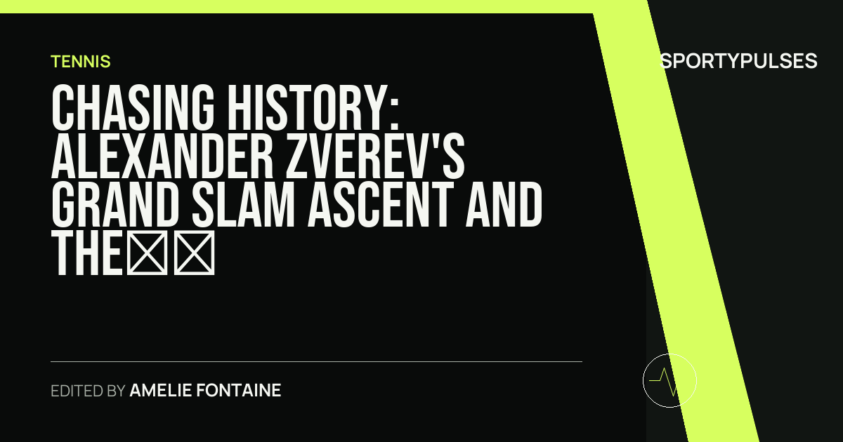 Image accompanying coverage of Chasing History: Alexander Zverev's Grand Slam Ascent and the Shift at the Top