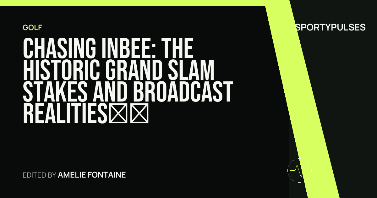 SportyPulses story card for Chasing Inbee: The Historic Grand Slam Stakes and Broadcast Realities of the 2026 Women's Open