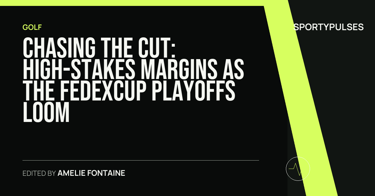 Image accompanying coverage of Chasing the Cut: High-Stakes Margins as the FedExCup Playoffs Loom