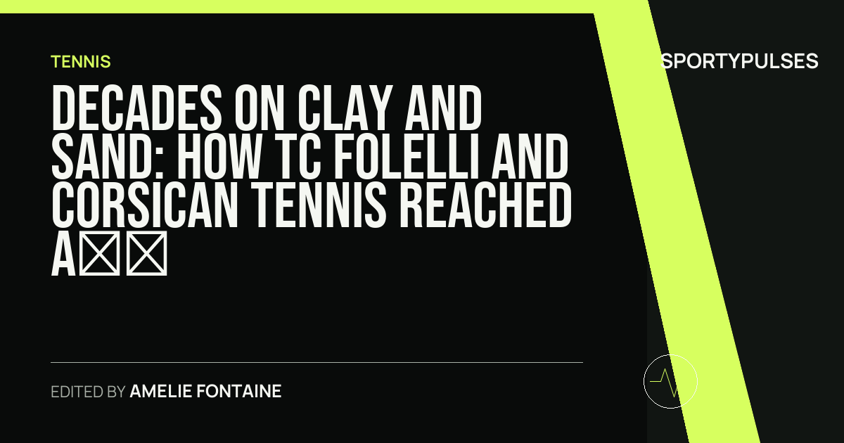 Image accompanying coverage of Decades on Clay and Sand: How TC Folelli and Corsican Tennis Reached a Milestone