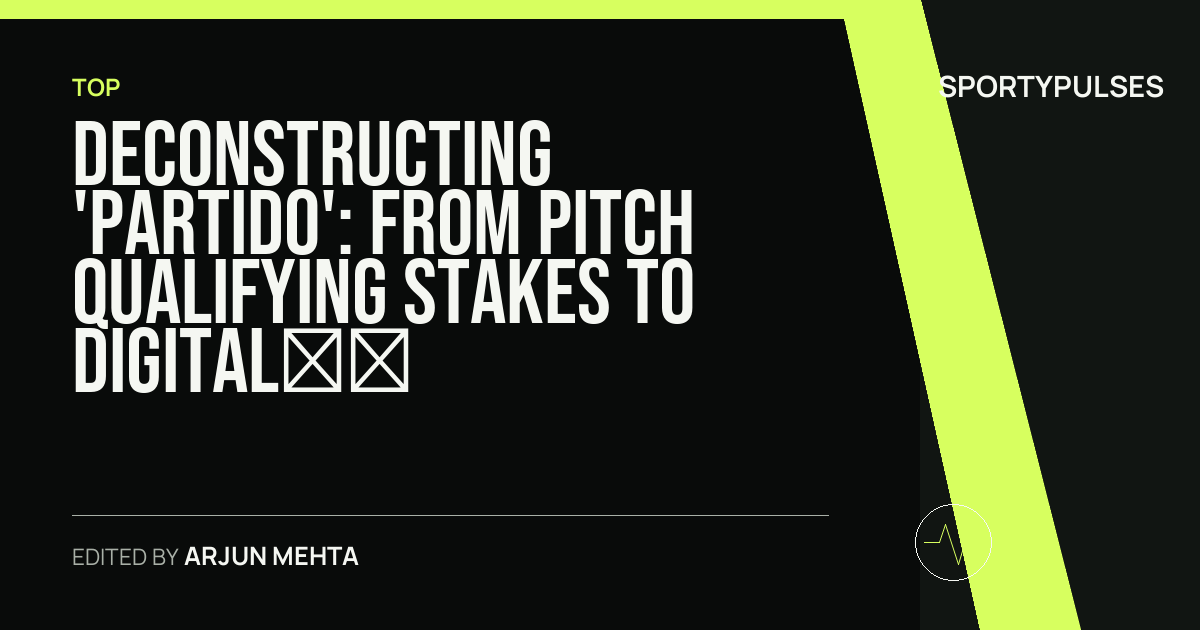 Image accompanying coverage of Deconstructing 'Partido': From Pitch Qualifying Stakes to Digital Counter-Strike 2 Hubs