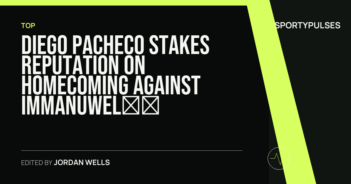 Image accompanying coverage of Diego Pacheco Stakes Reputation on Homecoming Against Immanuwel Aleem
