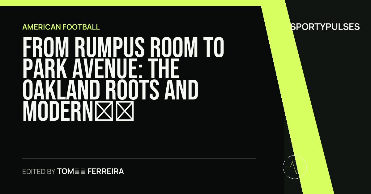SportyPulses story card for From Rumpus Room to Park Avenue: The Oakland Roots and Modern Evolution of Fantasy Football