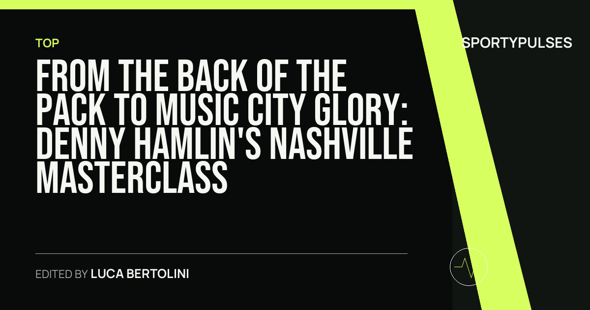 Image accompanying coverage of From the Back of the Pack to Music City Glory: Denny Hamlin's Nashville Masterclass