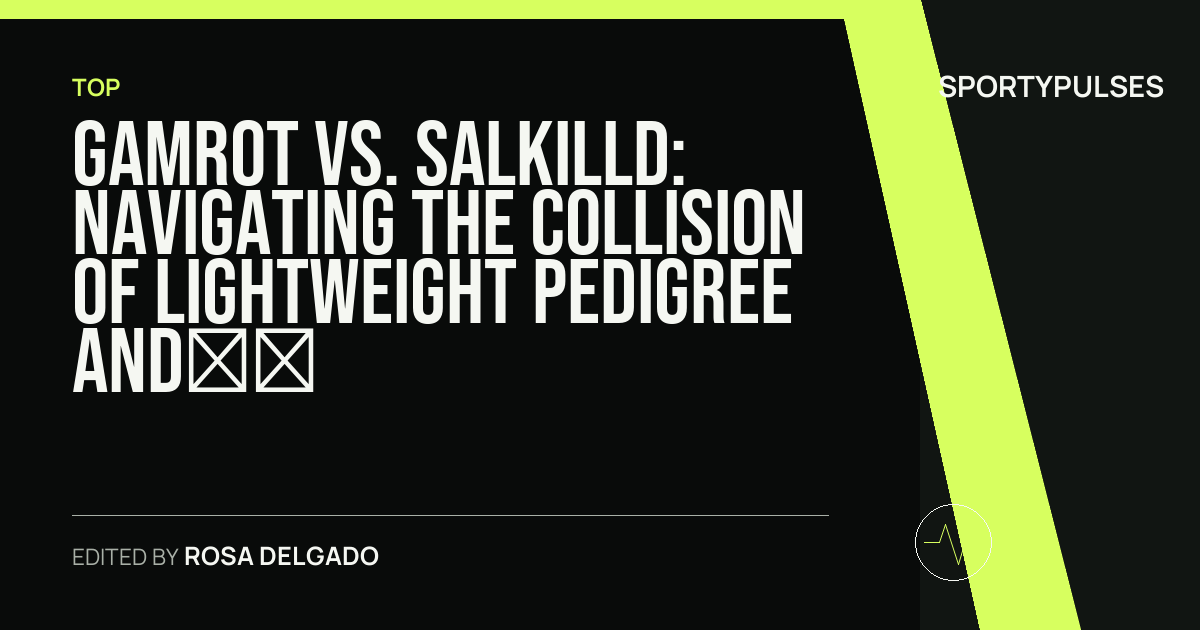 SportyPulses story card for Gamrot vs. Salkilld: Navigating the Collision of Lightweight Pedigree and Momentum