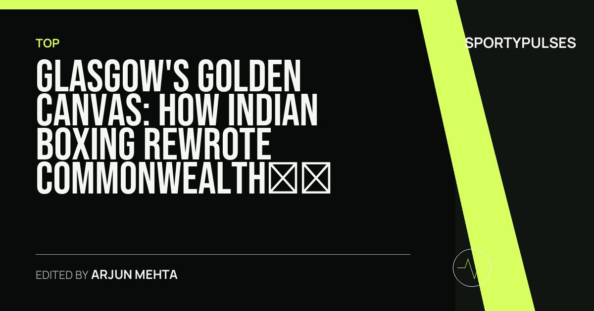 Image accompanying coverage of Glasgow's Golden Canvas: How Indian Boxing Rewrote Commonwealth Games History