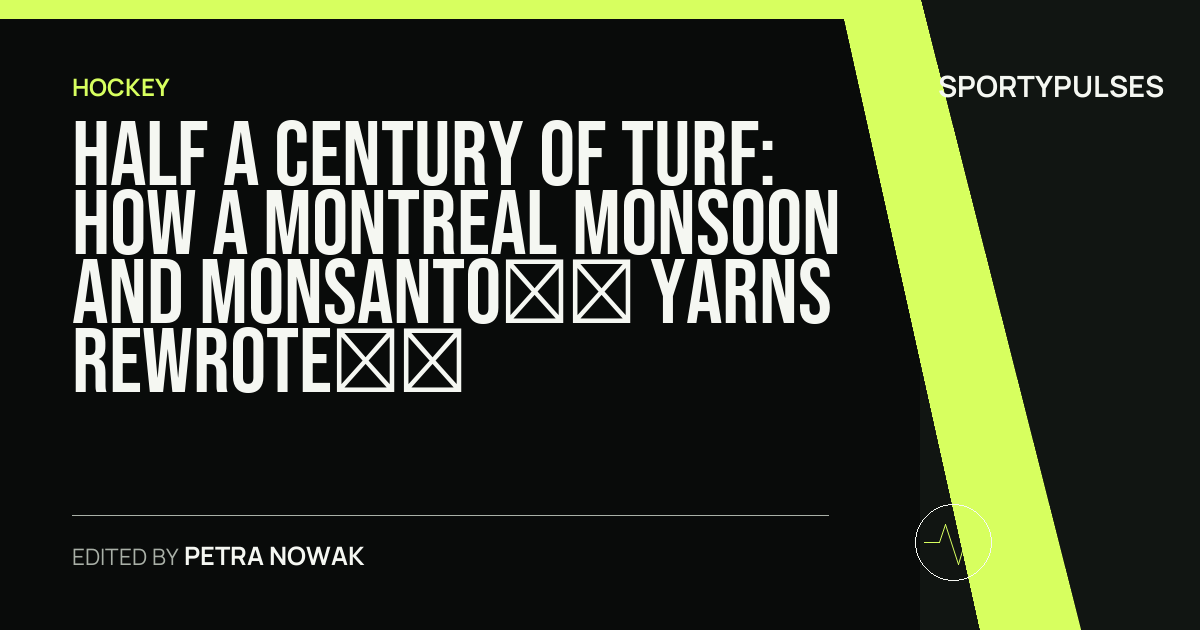 Image accompanying coverage of Half a Century of Turf: How a Montreal Monsoon and Monsanto’s Yarns Rewrote Field Hockey
