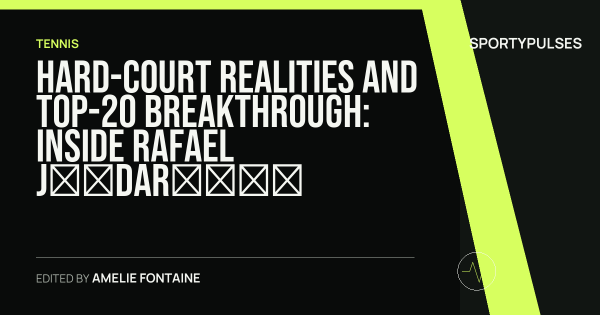 Image accompanying coverage of Hard-Court Realities and Top-20 Breakthrough: Inside Rafael Jódar’s Washington Ascent