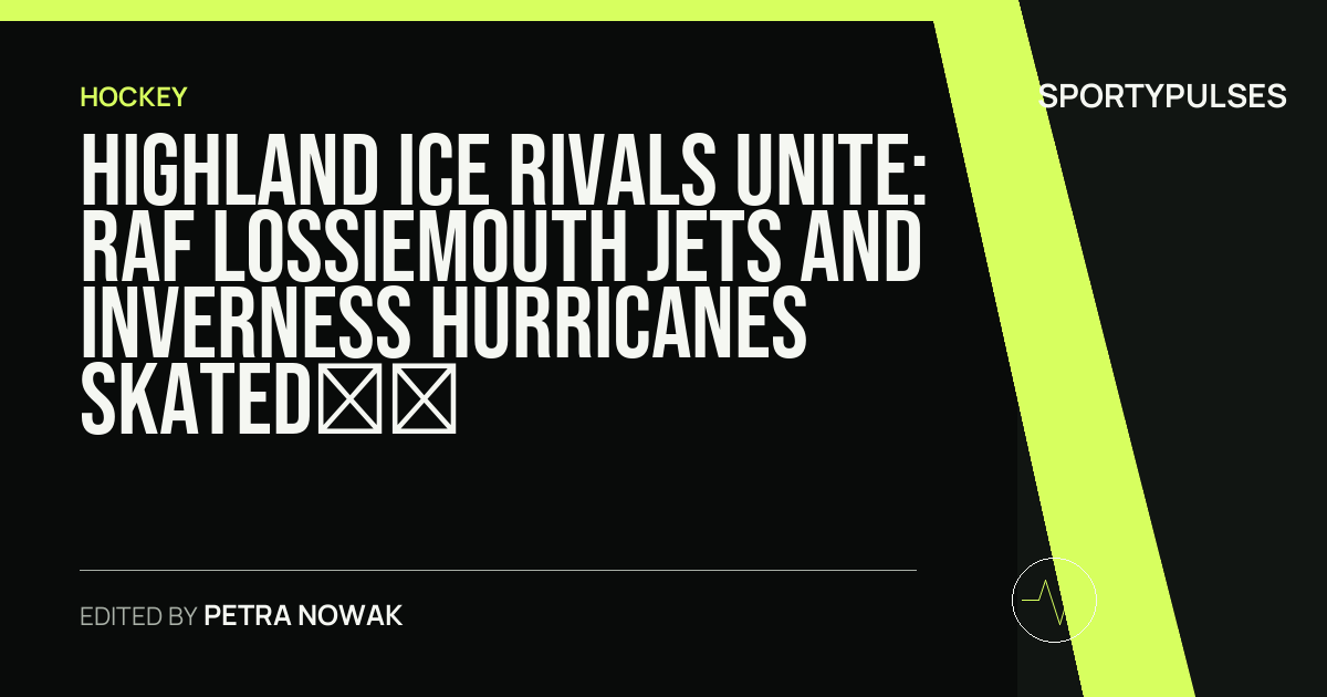 Image accompanying coverage of Highland Ice Rivals Unite: RAF Lossiemouth Jets and Inverness Hurricanes Skated for Youth Mental Health