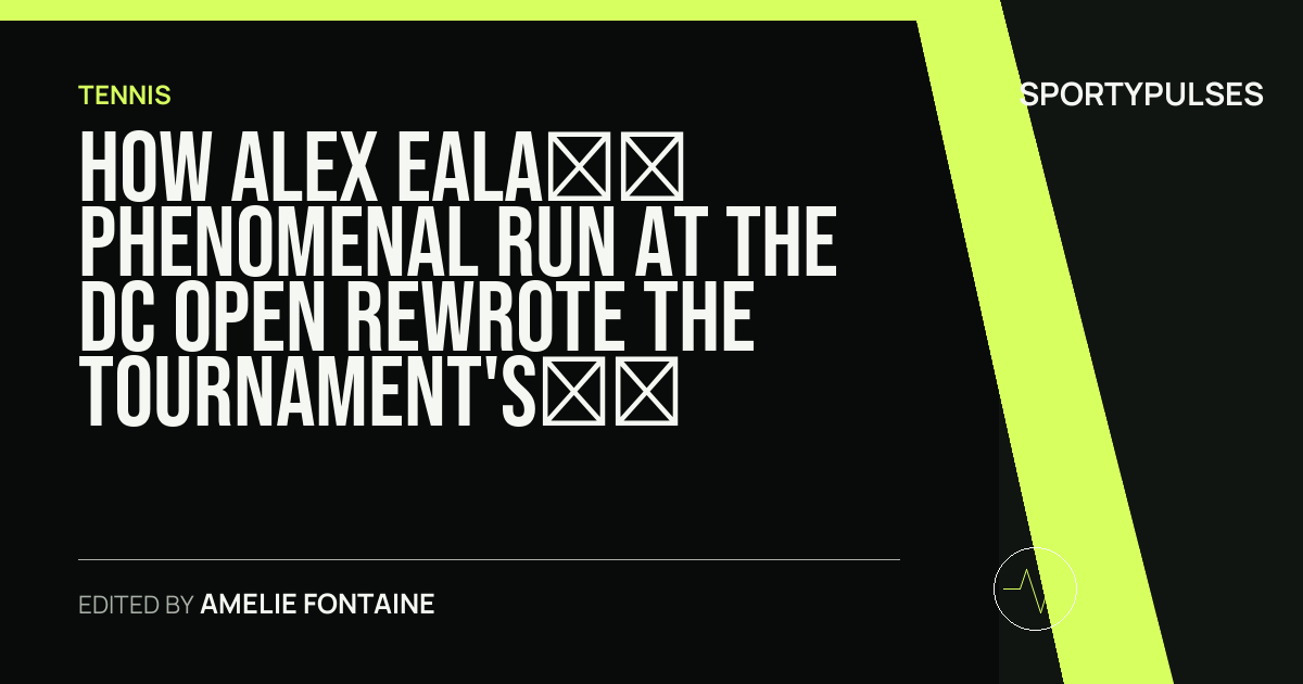 Image accompanying coverage of How Alex Eala’s Phenomenal Run at the DC Open Rewrote the Tournament's Playbook