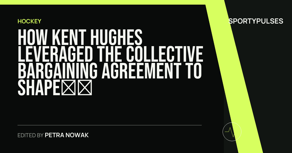 SportyPulses story card for How Kent Hughes Leveraged the Collective Bargaining Agreement to Shape Kirby Dach’s Next Chapter