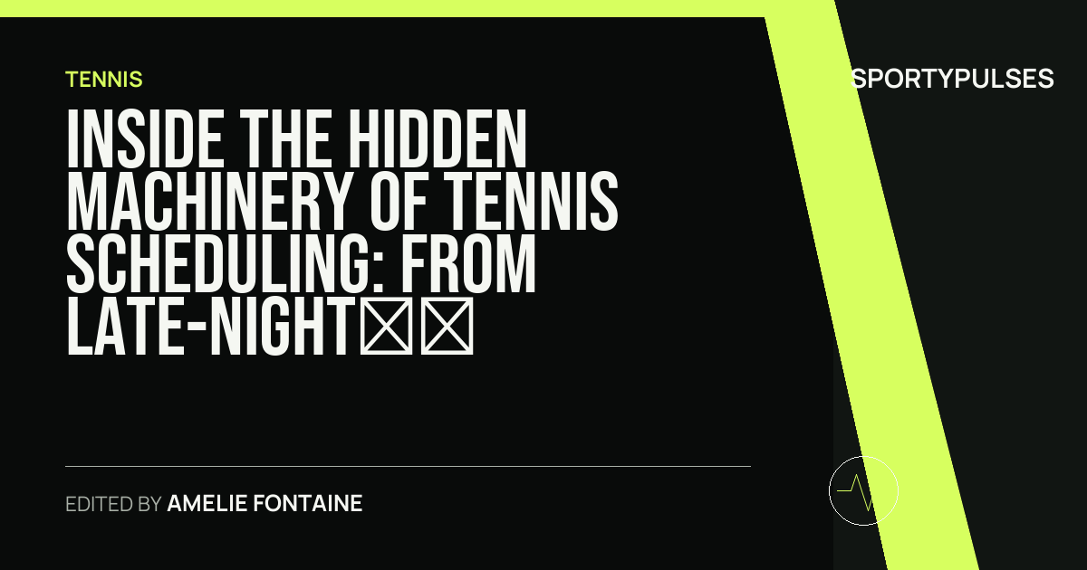 Image accompanying coverage of Inside the Hidden Machinery of Tennis Scheduling: From Late-Night Grand Slam Clashes to Grass-Court Realities