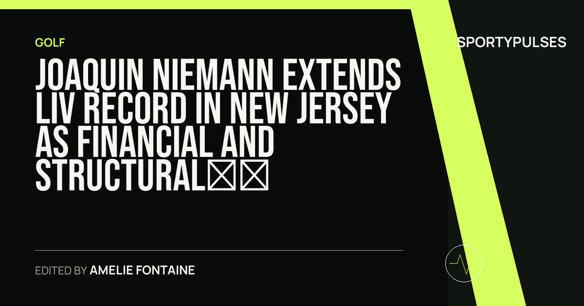 SportyPulses story card for Joaquin Niemann Extends LIV Record in New Jersey as Financial and Structural Realities Loom