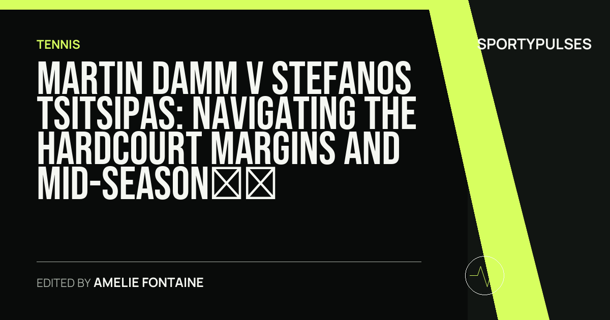 Image accompanying coverage of Martin Damm v Stefanos Tsitsipas: Navigating the Hardcourt Margins and Mid-Season Hard Validation