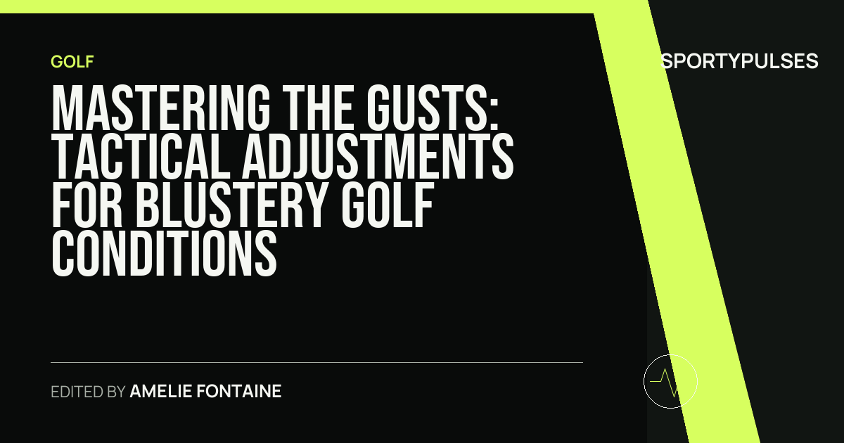 SportyPulses story card for Mastering the Gusts: Tactical Adjustments for Blustery Golf Conditions