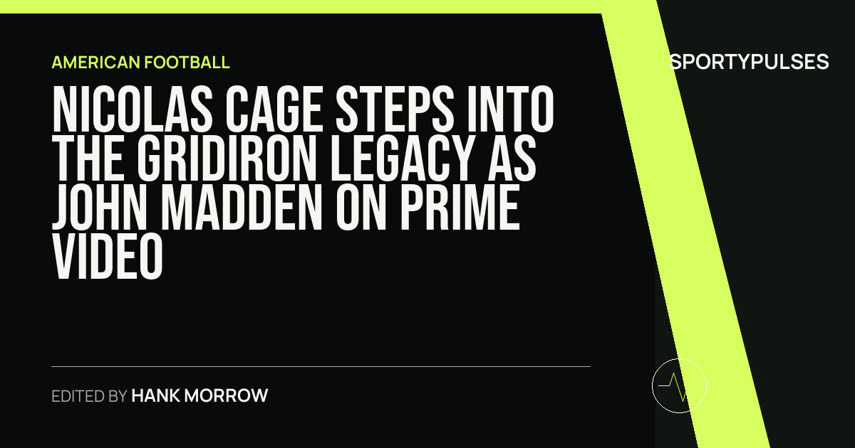 Image accompanying coverage of Nicolas Cage Steps Into the Gridiron Legacy as John Madden on Prime Video