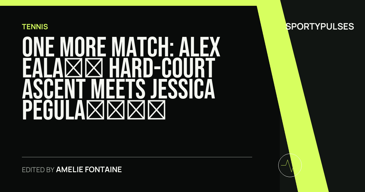 Image accompanying coverage of One More Match: Alex Eala’s Hard-Court Ascent Meets Jessica Pegula’s Washington Revival