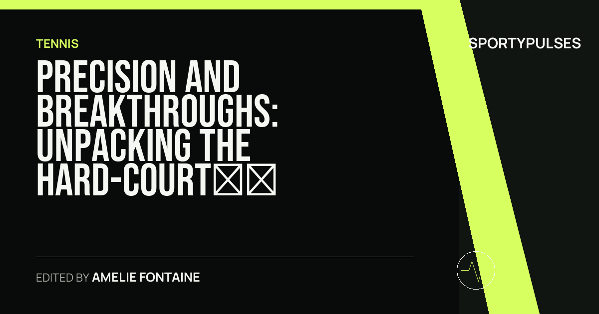 Image accompanying coverage of Precision and Breakthroughs: Unpacking the Hard-Court Shifts Across ATP and WTA Showdowns