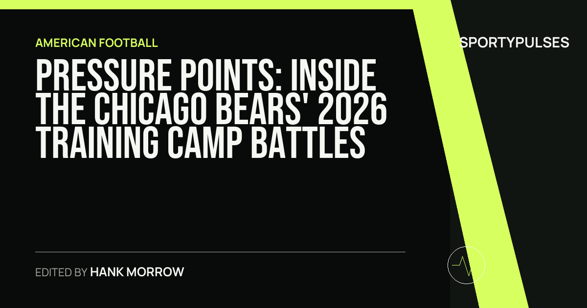 Image accompanying coverage of Pressure Points: Inside the Chicago Bears' 2026 Training Camp Battles
