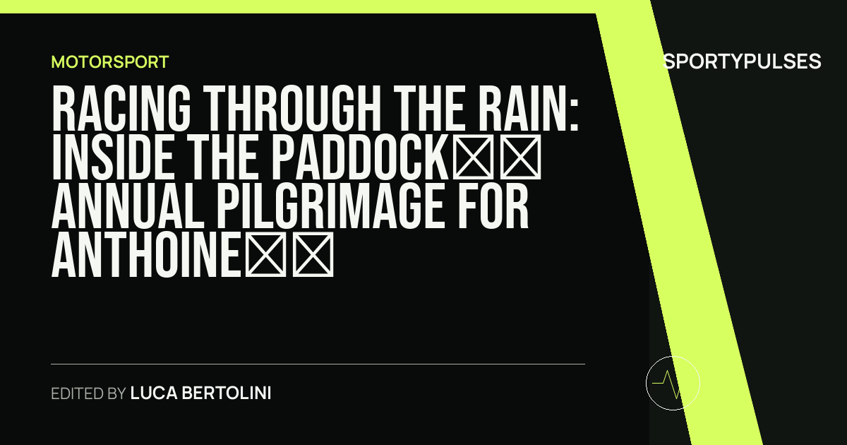 Image accompanying coverage of Racing Through the Rain: Inside the Paddock’s Annual Pilgrimage for Anthoine Hubert at Spa