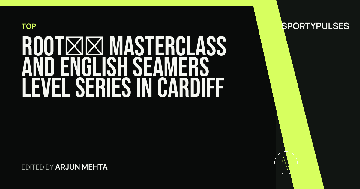 Image accompanying coverage of Root’s Masterclass and English Seamers Level Series in Cardiff