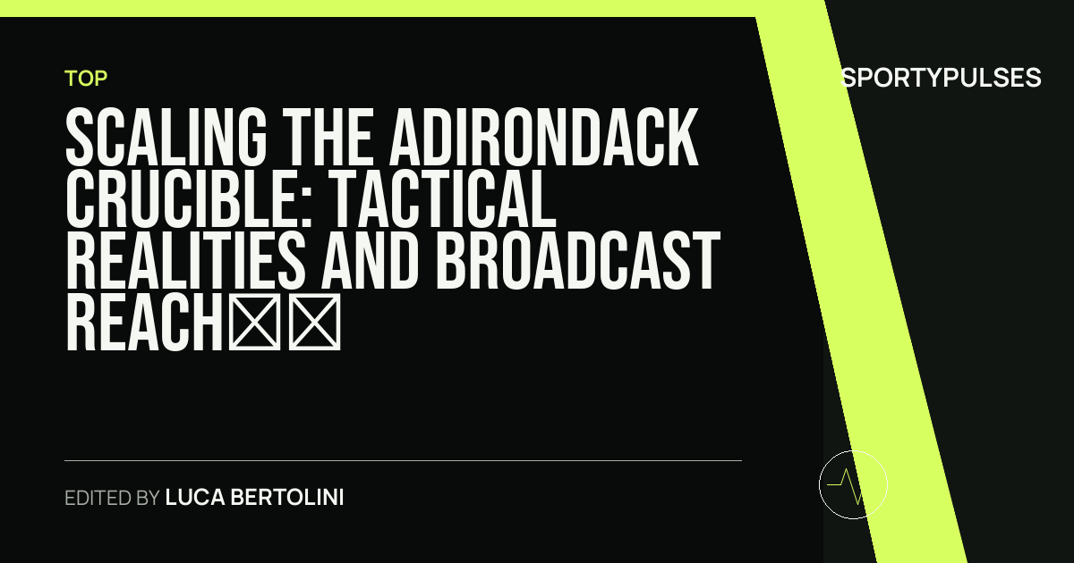 SportyPulses story card for Scaling the Adirondack Crucible: Tactical Realities and Broadcast Reach at IRONMAN Lake Placid