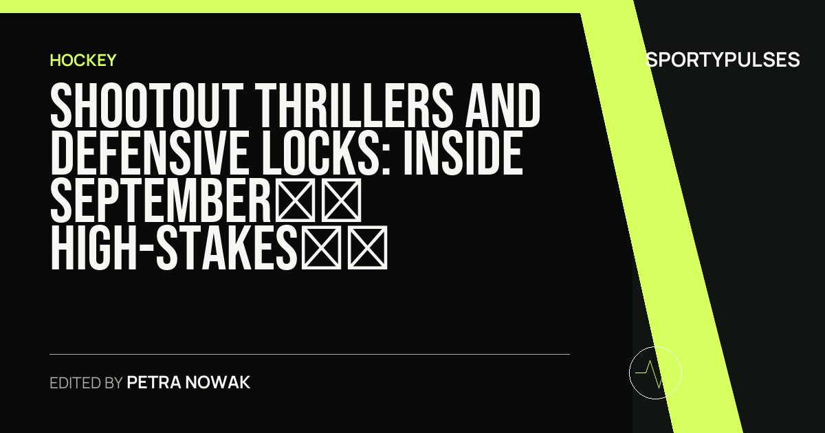 Image accompanying coverage of Shootout Thrillers and Defensive Locks: Inside September’s High-Stakes Field Hockey Arena
