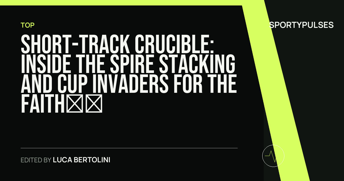 Image accompanying coverage of Short-Track Crucible: Inside the Spire Stacking and Cup Invaders for the Faith Fest 250 at North Wilkesboro