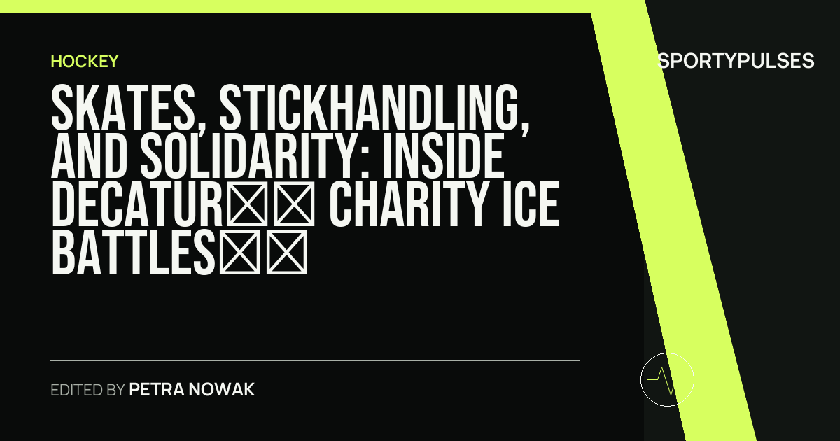Image accompanying coverage of Skates, Stickhandling, and Solidarity: Inside Decatur’s Charity Ice Battles for Coach Zac Pearson