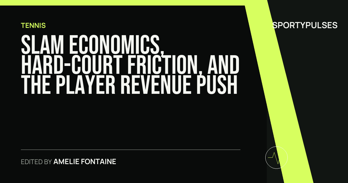 Image accompanying coverage of Slam Economics, Hard-Court Friction, and the Player Revenue Push