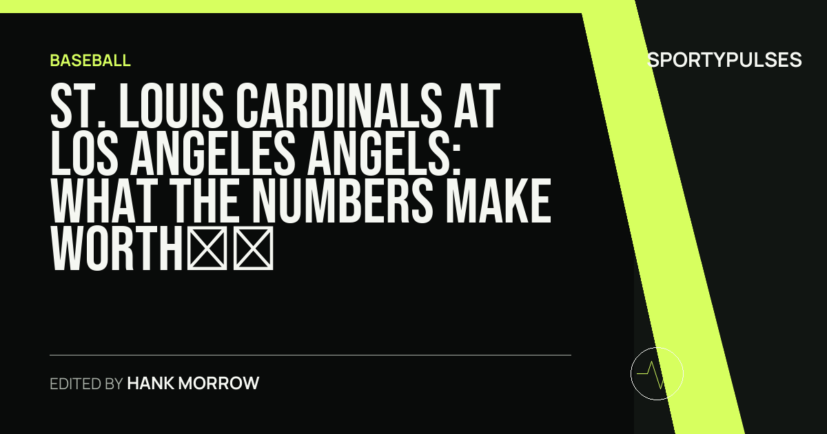 St. Louis Cardinals at Los Angeles Angels: what the numbers make worth watching