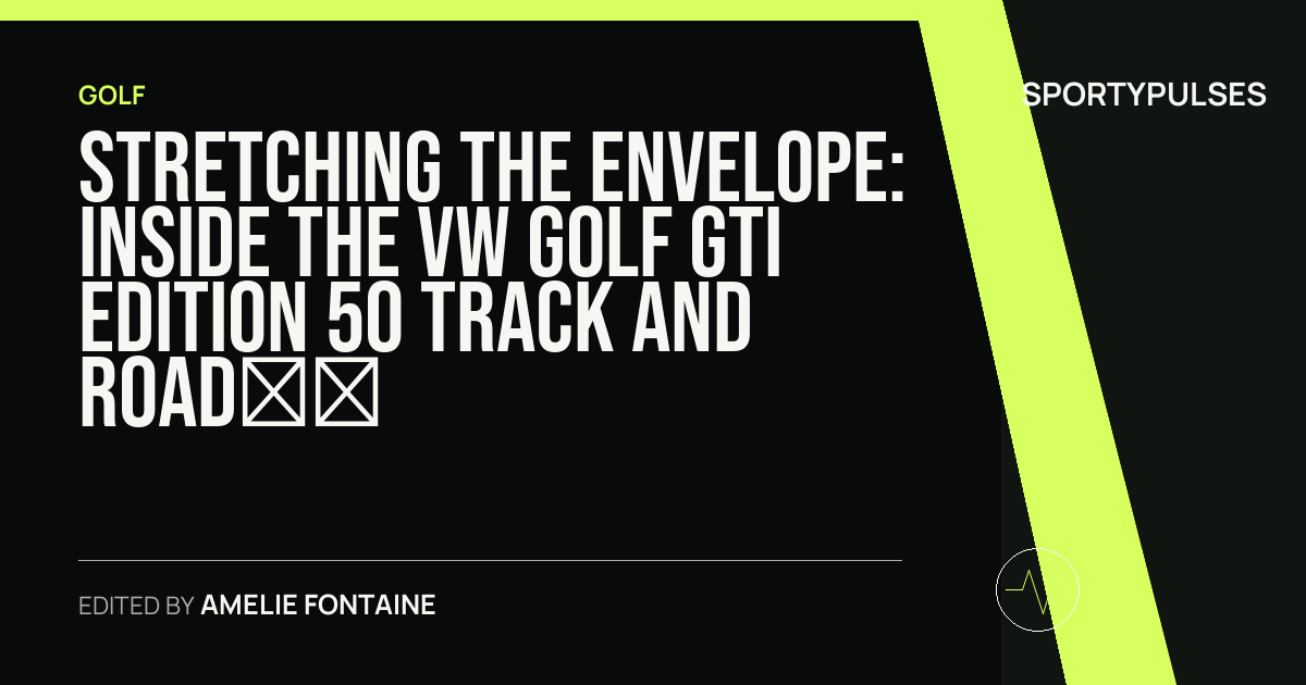 Image accompanying coverage of Stretching the Envelope: Inside the VW Golf GTI Edition 50 Track and Road Test