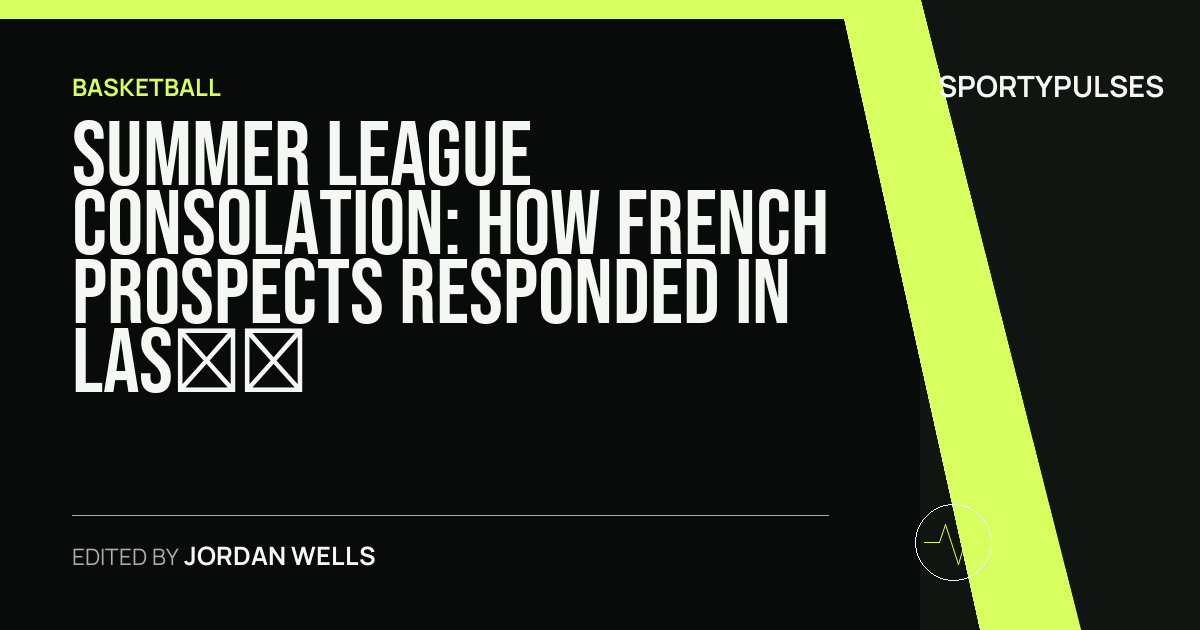 Image accompanying coverage of Summer League Consolation: How French Prospects Responded in Las Vegas