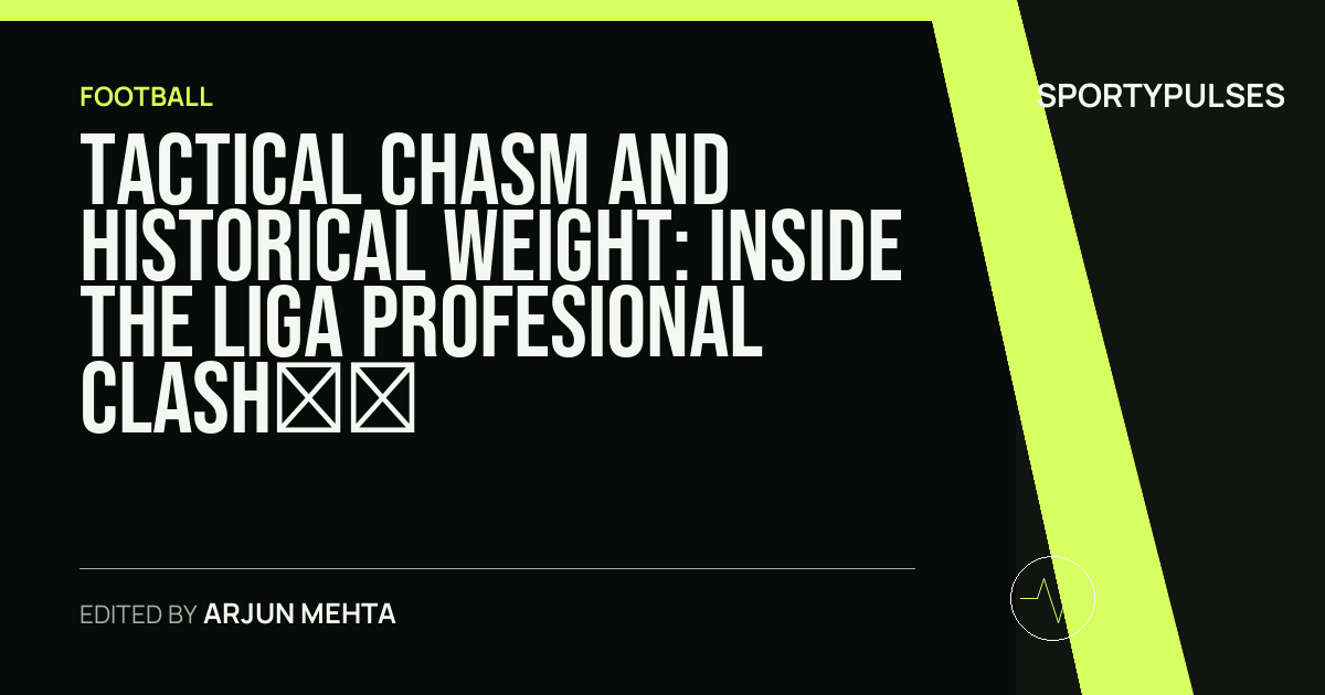 Image accompanying coverage of Tactical Chasm and Historical Weight: Inside the Liga Profesional Clash at Estadio José Amalfitani