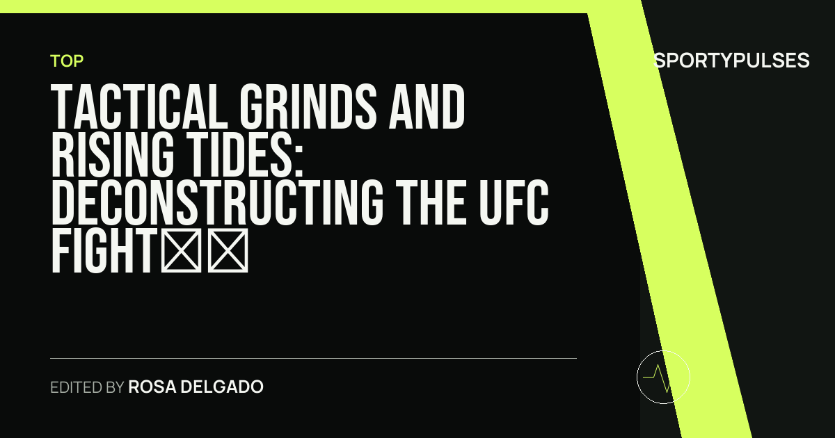 SportyPulses story card for Tactical Grinds and Rising Tides: Deconstructing the UFC Fight Night Landscape for Gamrot vs. Salkilld