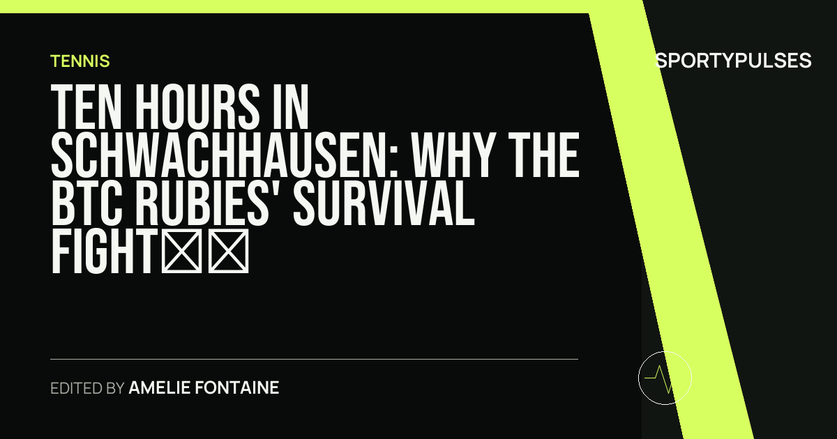SportyPulses story card for Ten Hours in Schwachhausen: Why the BTC Rubies' Survival Fight Is Going Down to the Wire