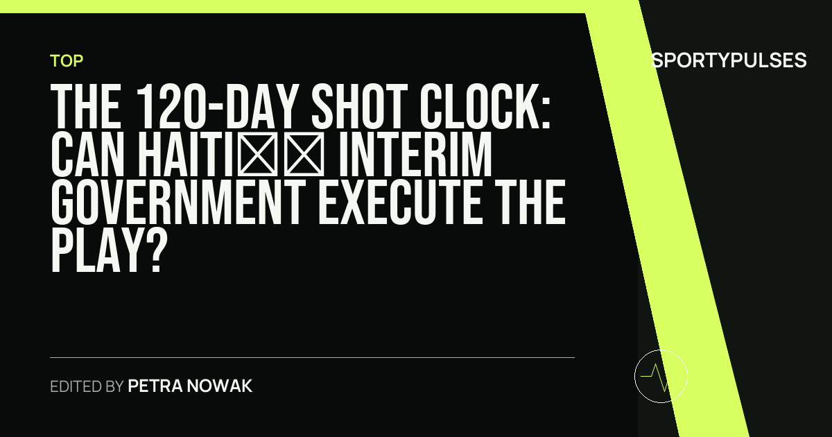 Image accompanying coverage of The 120-Day Shot Clock: Can Haiti’s Interim Government Execute the Play?