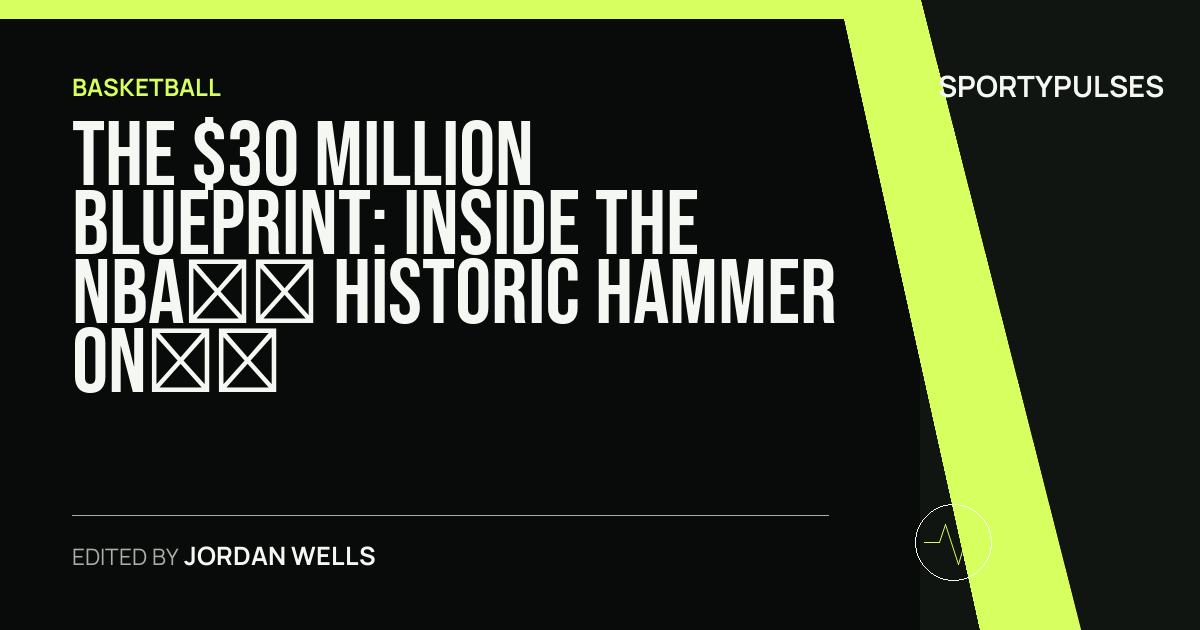 SportyPulses story card for The $30 Million Blueprint: Inside the NBA’s Historic Hammer on the Clippers and Steve Ballmer