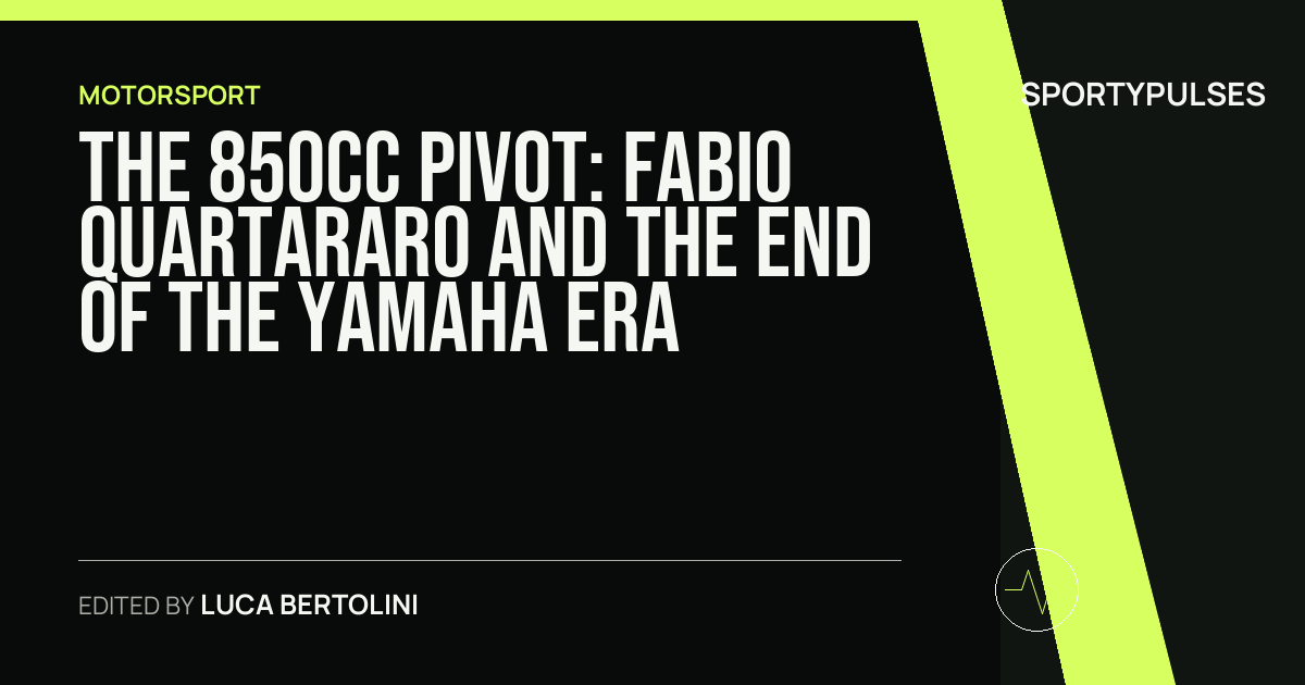 Image accompanying coverage of The 850cc Pivot: Fabio Quartararo and the End of the Yamaha Era