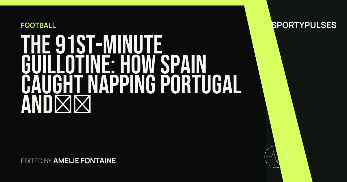 SportyPulses story card for The 91st-Minute Guillotine: How Spain Caught Napping Portugal and Ended the Ronaldo Era in Dallas